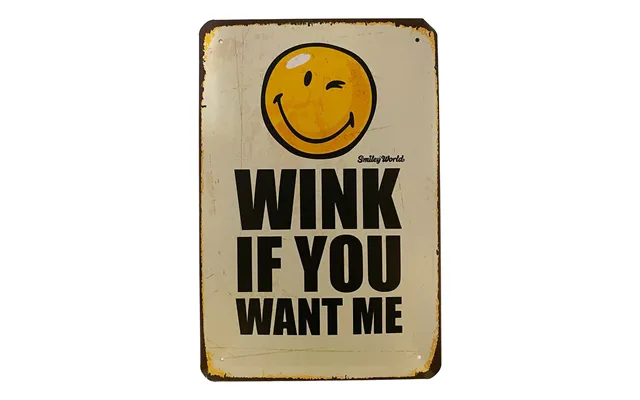 Metalskilt - Wink