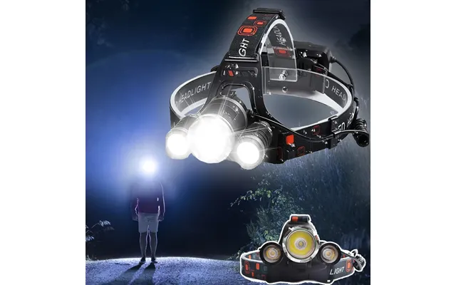 Professionel Led Pandelampe 5000 Lumen - Multifunktionel Og Genopladelig Med Usb