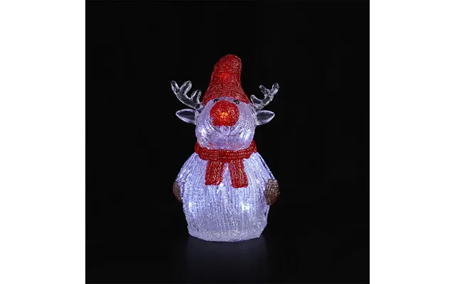 Rensdyr Akryl - Højde 21 Cm Med Led-lys