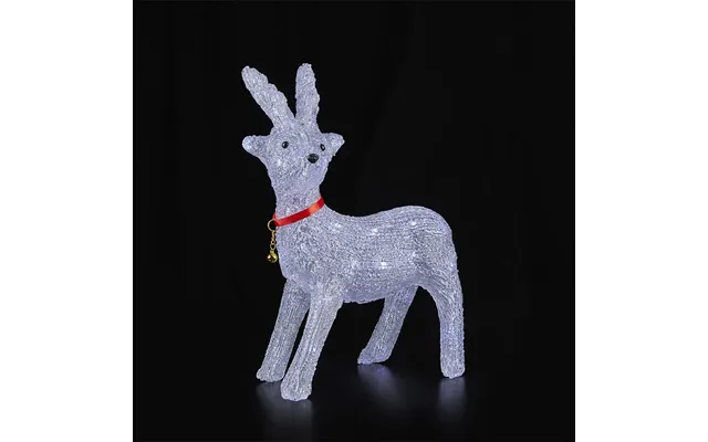 Rensdyr Akryl - Højde 41 Cm Med Led-lys