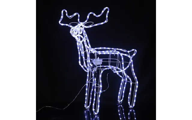 Rensdyr Akryl - Højde 74 Cm Med Led-lys
