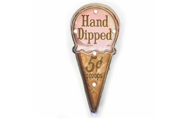 Retro Skilt Hand Dripped Med Lys