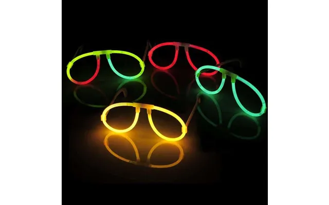 Runde Briller - Selvlysende Glow Stick
