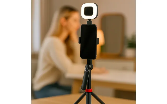 Selfiestick M Intelligent Ansigtssporing Inkl. Lys Følger Dig Automatisk Når Du Bevæger Dig - Q185