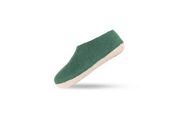 Uldhjemmesko 100% Ren Uld M Sål I Skind - Dansk Design Shus