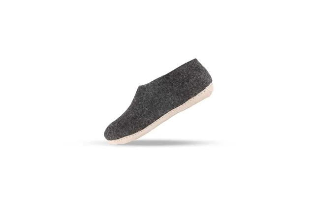 Uldhjemmesko 100% Ren Uld M Sål I Skind - Dansk Design Shus