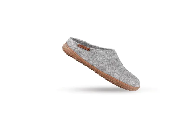 Uldtøffel 100% Ren Uld M Gummisål - Dansk Design Shus