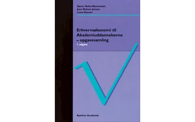 'erhvervsøkonomi Til Akademiuddannelserne' - Brugt Bog