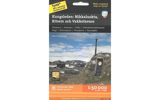 'kungsleden Nikkaluokta, Ritsem Och Vakkotavare 1 50.000' - Calazo Förlag