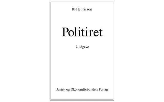 'politiret' - Brugt Bog