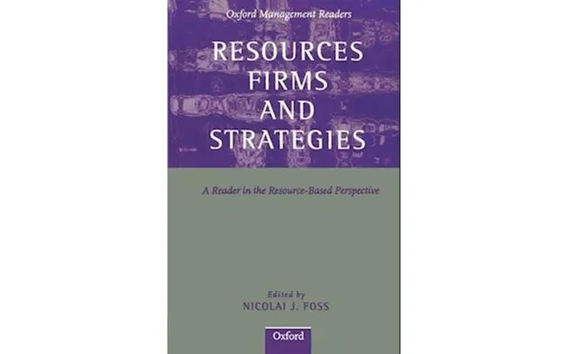 'resources, Firms, And Strategies' - Brugt Bog