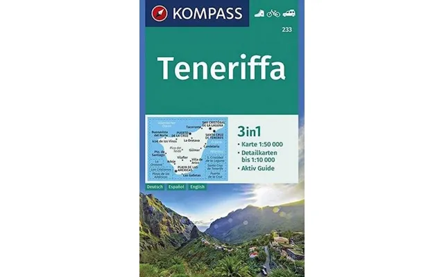 'teneriffa, Kompass Wanderkarte 233' - Mair-dumont Kompass