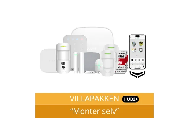 Ajax Hub 2 Plus Villapakke M Foto - Hvid