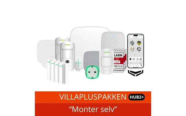 Ajax Hub 2 Plus Villapluspakke Foto - Hvid