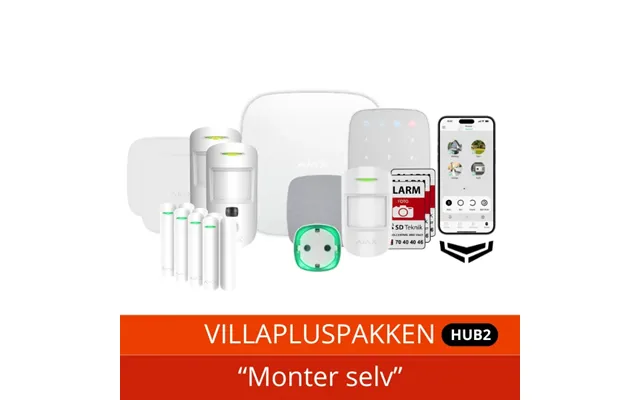 Ajax Hub 2 Villapluspakke Foto - Hvid