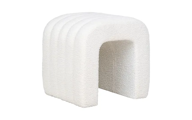 Colma Puf Hvid Boucle 41x36,5cm