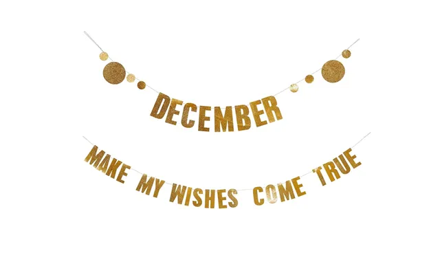December Guirlande L200xh12cm Guld