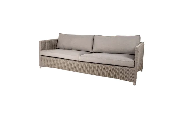 Diamond 3 Pers. Sofa Taupe Soft Rope Med Taupe Natte Hyndesæt