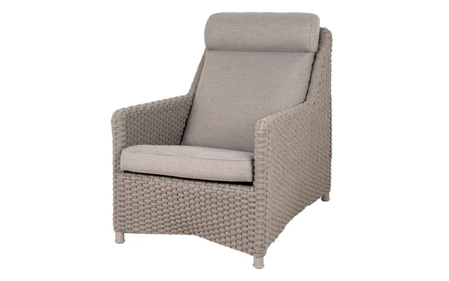 Diamond Highback Stol Taupe Soft Rope Med Taupe Natte Hyndesæt