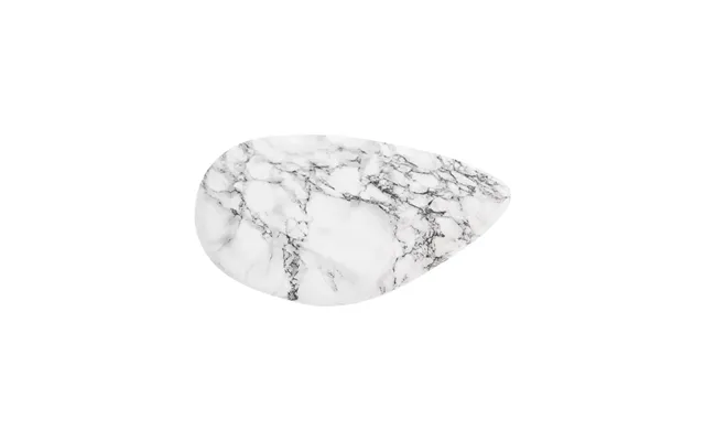 Metal Bakke M Marmor Look Hvid