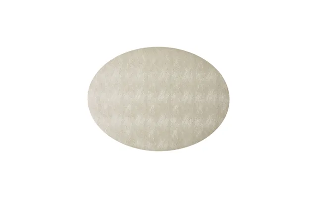 Oval Dækkeserviet Lys Guld Fv Pvc 45x33cm