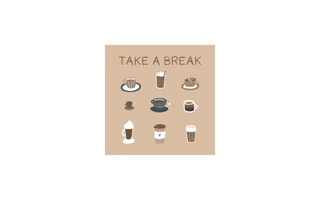 Servietter Take A Break 95935-00 20stk 16,5x16,5cm