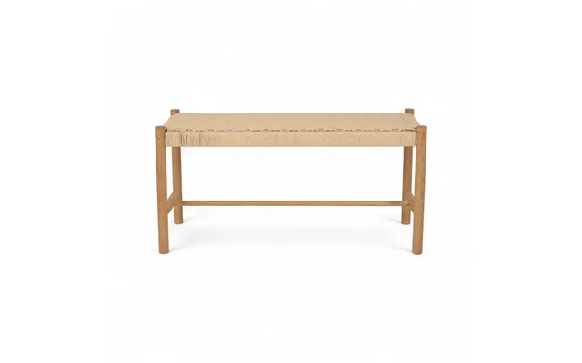 Shine Bænk Eg Natur Olie Natur Papir Flet L90cm D36cm H45cm