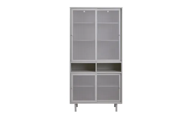 Veep Vitrineskab Greige Metal H180cm