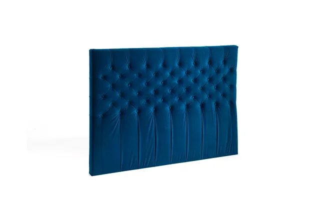 Velour Gavl Chesterfield - Blå