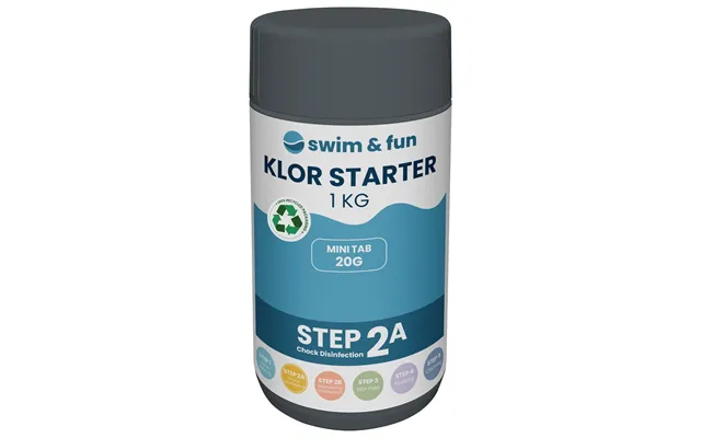 Swim & Fun - Klor Starter 20 G Tabs, 1 Kg