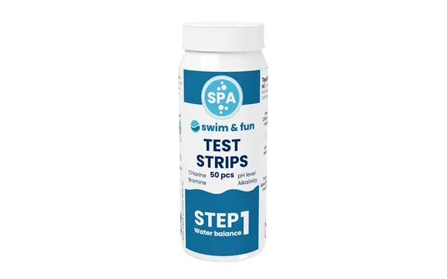 Swim & Fun - Teststrimler Spa Ph Klorid Brom Alkalitet, 50 Stk