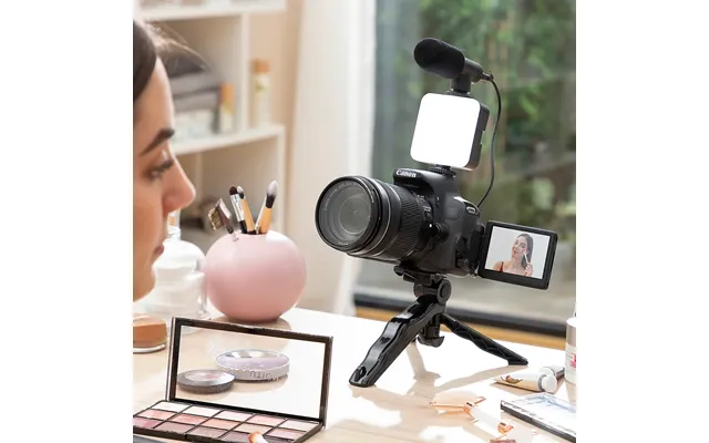 Vlogging-sæt Med Lys - Mikrofon Og Fjernbetjening Plodni Innovagoods 6 Dele
