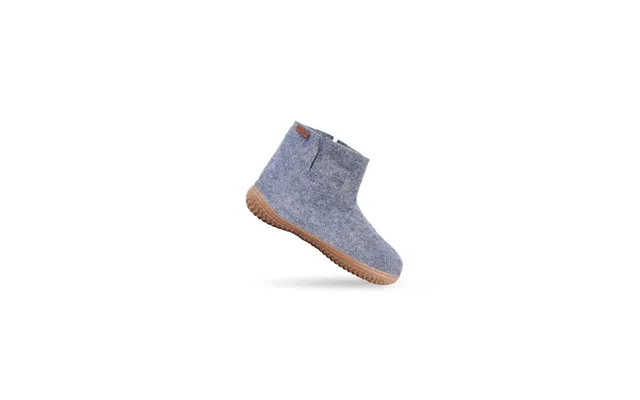 Filtstøvle 100% Ren Uld - Model Denim M Gummisål