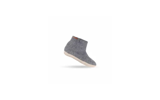 Uldstøvle 100% Ren Uld - Model Denim M Sål I Skind