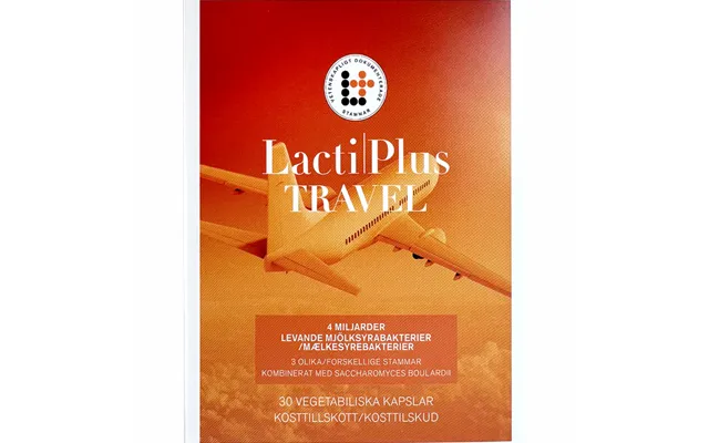 Mælkesyrebakterier Lactiplus Travel - 30 Kapsler