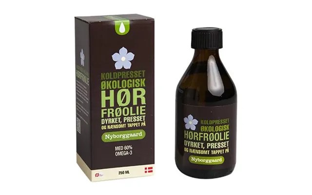 Nyborggaard Koldpresset Økologisk Hørfrøolie 250 Ml.