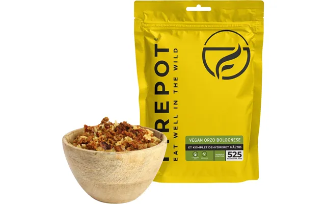 Firepot Vegansk Orzo Bolognese - Frysetørret Mad