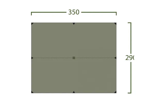 Helsport Bitihorn Pro Tarp 3,5x2,9m - Grøn