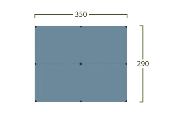 Helsport Bitihorn Superlight Tarp 3,5x2,9m - Blå
