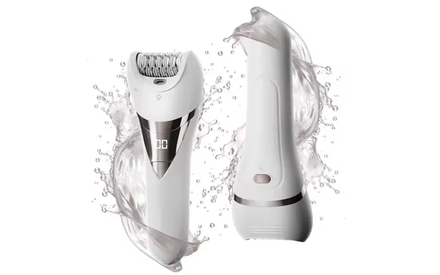 2-i-1 Vandtæt Epilator & Ladyshaver Med Led-lys
