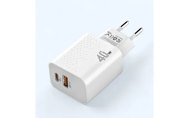 Hurtig Lader 40w - Med Både Usb Og Usb-c Udtag