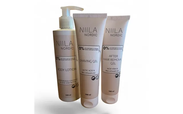 Niila Shave Care Pakke 3-trins Plejesæt Til Glat Og Velplejet Hud