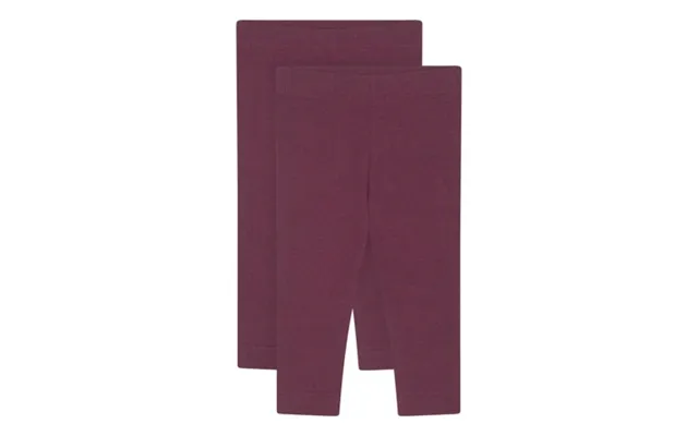 Birkholm 2-pak Leggings Blomme Lilla