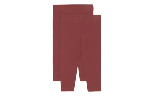Birkholm 2-pak Leggings Bordeaux Rød