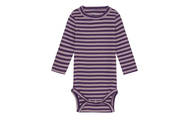 Birkholm Stribet Rib Body Due Lilla & Vindrue Lilla