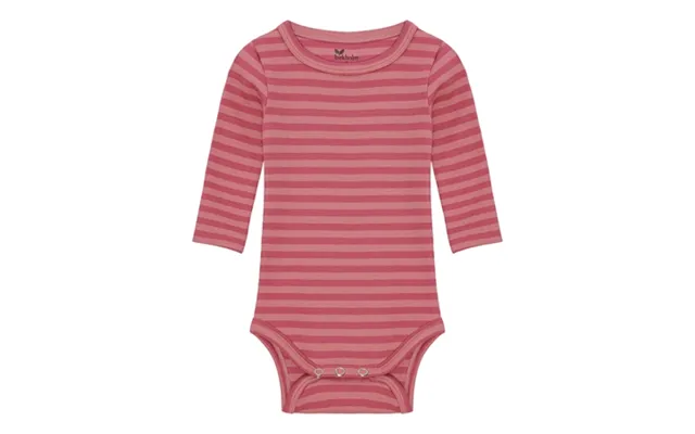 Birkholm Stribet Rib Body Hindbær Rosa & Falmet Rosa