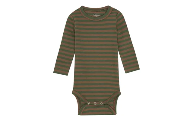 Birkholm Stribet Rib Body Teak Brun & Army Grøn