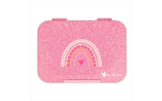 Mum Made Yum Bento Madkasse Medium Glitrende Pink Regnbue