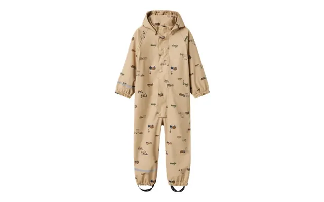Name It Fleece Regn Dragt Dry10 White Pepper Small City