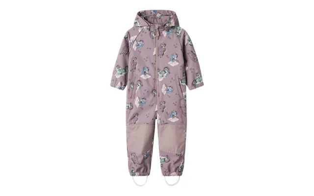Name It Solftshell Dragt Alfa Purple Dove Enhjørning